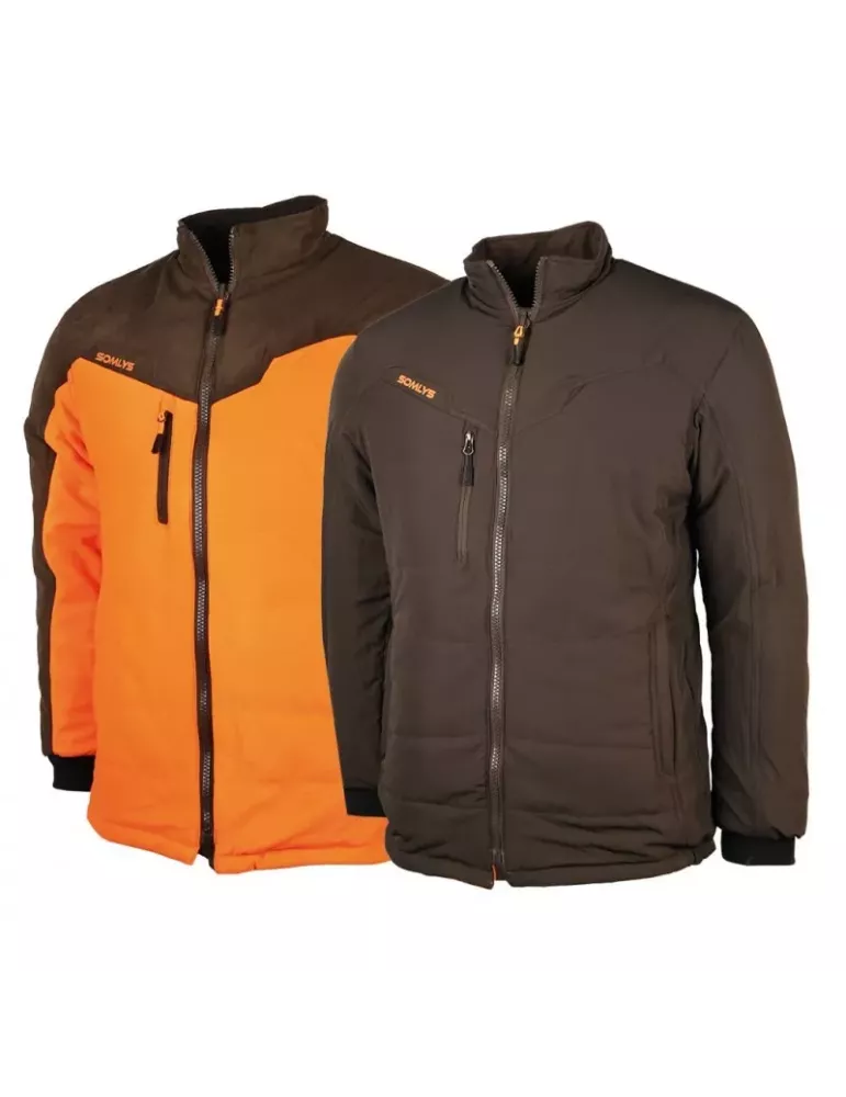 Blouson de chasse Somlys Multi-Hunt réversible orange/marron